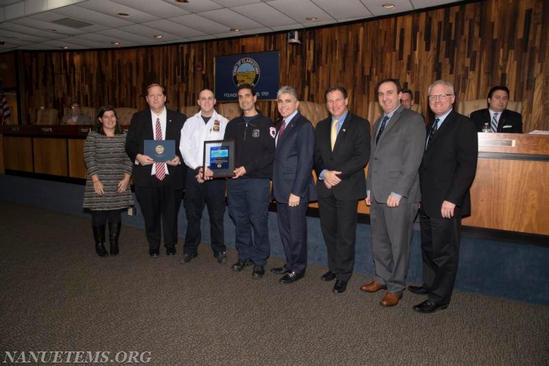 Pride of Clarkstown awards ceremony recognizing Marc Habif's efforts in the landscaping of our property.
Photo: Town of Clarkstown